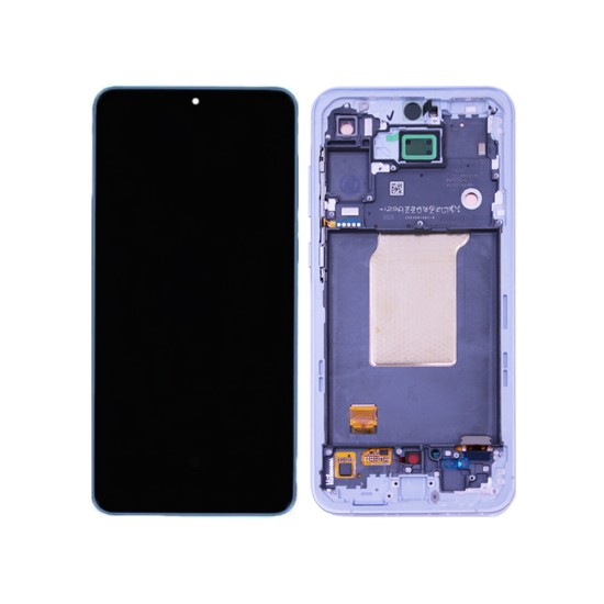 Touch+Display+Frame Samsung Galaxy A55 5G/A556 Service Pack Azul Ice